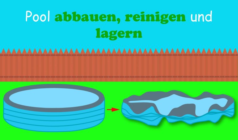 Pool abbauen: In 4 Schritten (einfache Anleitung)